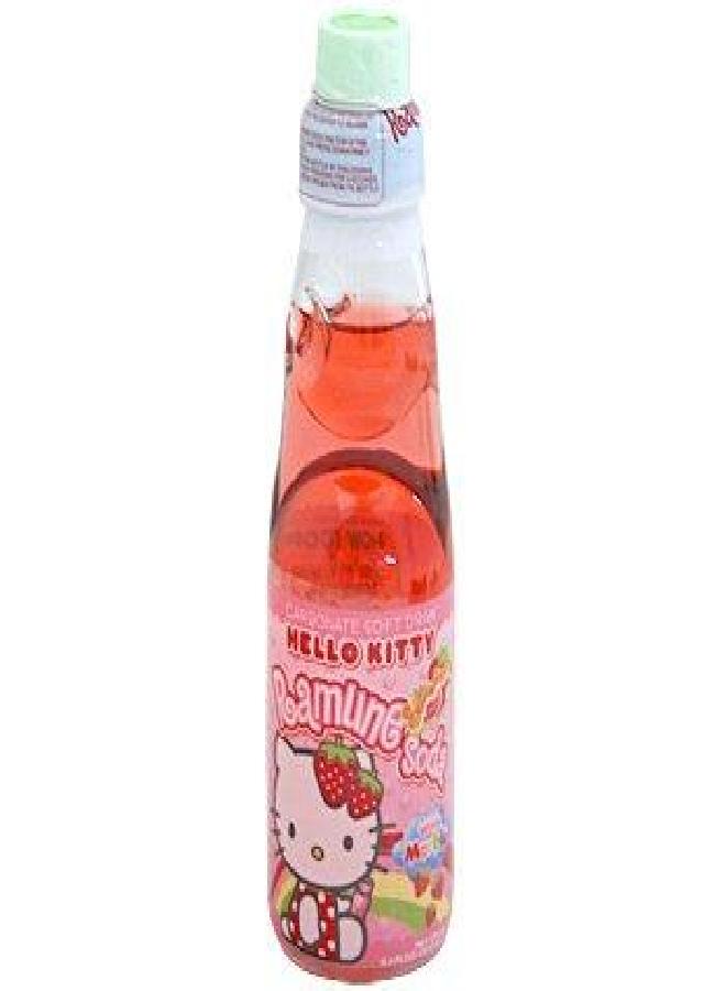 Hello Kitty Ramune Soda Strawberry 6.6 Fz - Image 1